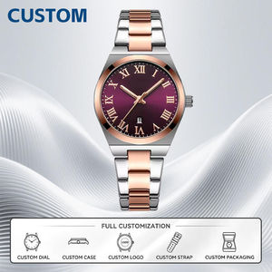 นาฬิกาข้อมือผู้หญิง Curren 9095 จำนวน 50 ชิ้น แบบ OEM สั่งทำโลโก้ได้ แฟชั่นสีทอง สแตนเลสสตีล กันน้ำ ระบบควอตซ์ สำหรับสุภาพสตรี - Product Image 1