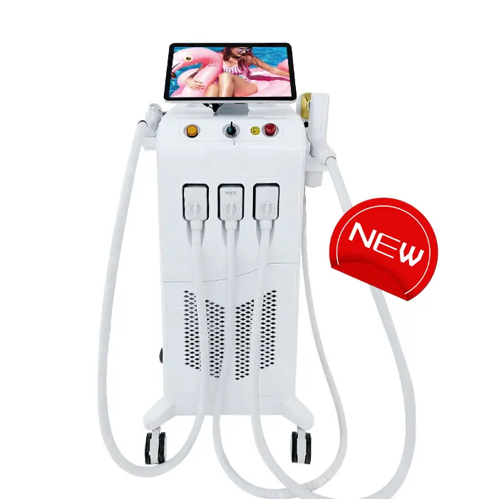 Laser a diodi multifunzione 4 in 1 e rimozione di tatuaggi con macchina professionale per uso in salone rf e ipl