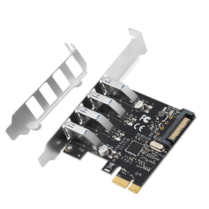 Tarjeta de Expansión PCI Express X1 <span class=keywords><strong>a</strong></span> 4 Puertos <span class=keywords><strong>USB</strong></span> 3.0 Tipo C, <span class=keywords><strong>Adaptador</strong></span> <span class=keywords><strong>USB</strong></span> PCI-E <span class=keywords><strong>con</strong></span> Chip VL805 y <span class=keywords><strong>Alimentación</strong></span> <span class=keywords><strong>SATA</strong></span> para PC de Escritorio - Product Image 2