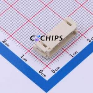 HDGC2001WR-S-7P Wire-to-Board Pin Header SMD,P=2mm,Horizontal Mount Connector 1x7P 2mm Horizontal Mount PH - Product Image 1