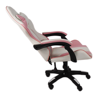 Fauteuil de bureau gaming en cuir véritable, pivotant, avec dossier réglable en hauteur, prix abordable, pour l'e-sport