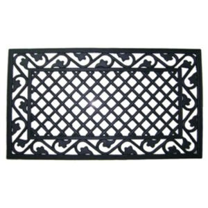 Tapis en caoutchouc Ivy Diamond, design rectangulaire, fabriqué à la machine, antidérapant, lavable, durable, écologique, style floral, support en HDPE, extérieur - Product Image 2