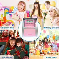 Dépôt d'argent créatif pour enfants tirelire automatique rouleau de papier aspiration ATM musique Machine mot de passe serrure boîte forme coffre-fort