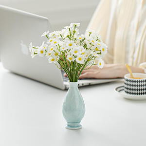 แจกันเซรามิกคุณภาพสูงหรูหราทันสมัยเป็น<span class=keywords><strong>ม</strong></span>ิตรกับสิ่งแวดล้อ<span class=keywords><strong>ม</strong></span>ดีไซน์เคลือบคริสตัลแจกันตั้งโต๊ะขนาด20ซม. x 20ซม. ห้องนอนห้องนั่งเล่น - Product Image 3