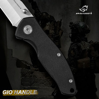 Couteau pliant EDC de haute qualité avec lame 7cr et manche G10, idéal pour le camping en plein air, comme cadeau