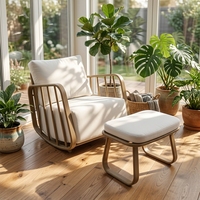 Expédition rapide en 7 jours, mobilier de jardin, chaise inclinable à bascule d'extérieur, chaise à bascule d'extérieur pour adultes