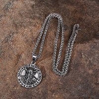 Viking Collier Bijoux Collier En Acier Inoxydable Norse Myth God Odin Collier Viking Bijoux