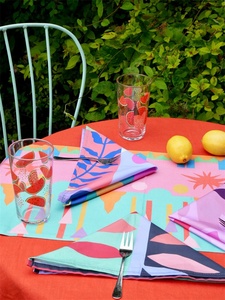 Vente en gros de serviettes de restaurant en lin personnalisées serviettes imprimées de mariage recyclables avec logo personnalisé accessoires en tissu lavable - Product Image 6