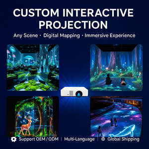 Tùy chỉnh 3D Hologram chiếu nhập vai tương tác chiếu Lập Bản Đồ cho nhà hàng tường trang trí nội thất - Product Image 6