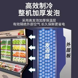 Congelador Refrigerador Comercial de Exhibición de Lujo con Triple Temperatura, 600L, Sin Escarcha, para Pedidos - Product Image 4