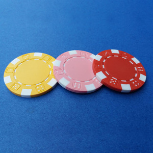 Keripik Poker Profesional Berwarna Kustom 11.5g dari Bahan Komposit Tanah Liat Bergaris untuk Kasino - Product Image 6
