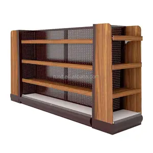 RD-8 # Haute-qualité en Acier et Bois Combiné Plateau Estanterias de tiendas de conveniencia Estanteras de almacenamiento en rack rz