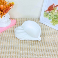 Coquillages, conques et étoiles de mer en plâtre non peint, moules vierges pour peinture DIY, artisanat pour enfants, plateau de rangement en gypse fait main, ornement