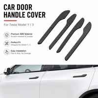 Protector de Manijas de Puerta ABS en Varios Colores para Tesla Model 3/Y, Acabado Mate o Brillante, Fibra de Carbono, Rojo, Blanco, Negro, Fácil de Aplicar