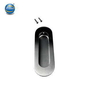 KINGSLAM 304 baja tahan karat tersembunyi Oval Flush tarik pegangan tersembunyi untuk laci dapur kamar tidur lemari pintu Hotel - Product Image 5