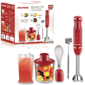 AKANE Juego De <span class=keywords><strong>Batidora</strong></span> 800W Potencia 4 Cuchillas Diseño <span class=keywords><strong>Dos</strong></span> Interruptores Fácil De Limpiar Compacto Multiuso Para Jugos Y Huevos - Product Image 3