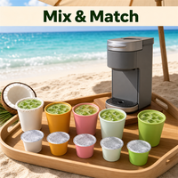 Capsules de café matcha soyeusement onctueuses, dosettes de thé vert expresso latte, portions individuelles compatibles avec les machines, approvisionnement en vrac