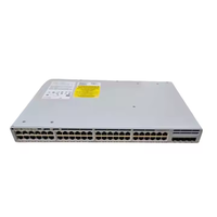 Switch de Red POE Completo de 48 Puertos para C9200L-48P-4X-E, Funciones SNMP y QoS, Apilable, Capacidad de 176 Gbps para Edificios Comerciales