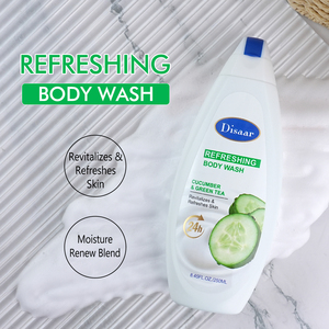 Gel douche rafraîchissant Disaar au concombre et au thé vert, hydratation et revitalisation 24h, <span class=keywords><strong>pour</strong></span> <span class=keywords><strong>une</strong></span> <span class=keywords><strong>peau</strong></span> éclatante - Product Image 3