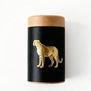 Boîte de parfum en tube de papier noir laser de luxe, emballage cylindrique rond personnalisé imprimé pour parfums et cosmétiques haut de gamme - Product Image 3