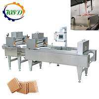 Machine à gaufres et biscuits automatique, ensemble complet, Machine commerciale de fabrication de glaces et de sandwichs à haut rendement