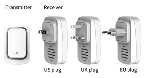 Forte penetrazione della parete ad alto Volume <span class=keywords><strong>campanello</strong></span> <span class=keywords><strong>Wireless</strong></span> a lungo raggio impermeabile IP68 dispositivo di chiamata <span class=keywords><strong>senza</strong></span> <span class=keywords><strong>batteria</strong></span> elettronica di consumo - Product Image 3