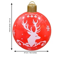 Nouveauté, boules de Noël gonflables en PVC, décorations de cour extérieure, ornements suspendus festifs, YX-785