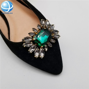 Abnehmbare quadratische Kristalls chuhe Clip Metalls chnalle für Frauen Flache Schuhe Schnalle Schuh dekorationen - Product Image 2