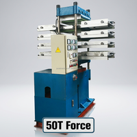 Machine de fabrication de dalles de sol en caoutchouc hydraulique automatique contrôlée par PLC avec contrôle numérique de la température, moteur/pompe/presse de vulcanisation