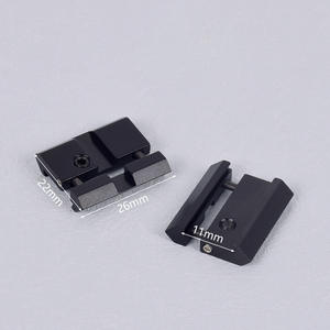 Adaptateur de montage de lunette tactique en alliage d'aluminium 20 mm 11 mm pour accessoires d'optique extérieure, lampe torche et viseur - Product Image 4