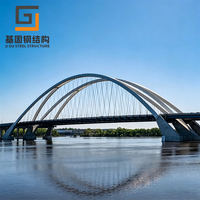 Pont en acier préfabriqué anti-intempéries pour solution d'accès d'urgence sur chantier