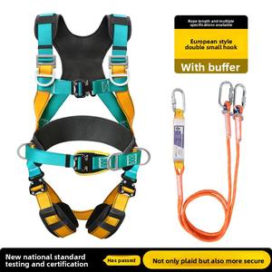 <span class=keywords><strong>Harness</strong></span> Pengaman Kerja Anti Jatuh Bersertifikasi CE, Penyesuaian Gesper, D-Ring, Sabuk Pengaman Polyester Tinggi Pinggang - Product Image 2