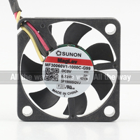Nuevo Sunon 12V 24V 48V DC 5V 0,72 W AC EC 3006 30X30X6MM 3CM Micro silencioso ventilador de levitación magnética ventilador de refrigeración de MF30060V1-1000C-G99