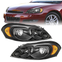 Kit de phares avant AURON pour Chevrolet Impala 2006-2011 - Blanc 6000K 6000 Lumens 12V 55W Plug & Play Neuf 1 an de garantie pour rénovation/mise à niveau