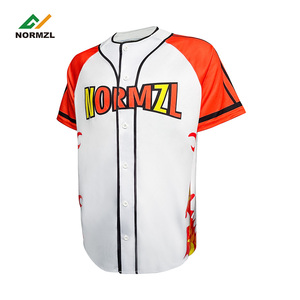 Estampado floral brillante bordado personalizado uniforme de béisbol estilo camisa venta al por mayor <span class=keywords><strong>barato</strong></span> deportes en blanco béisbol Jersey - Product Image 6