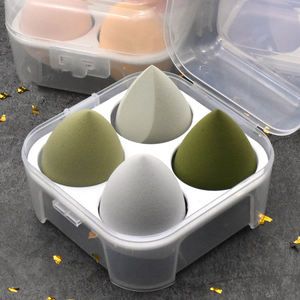 Éponge de beauté 4 en 1 sans Latex, éponge de maquillage, mélangeur, marque privée, vraie Microfibre, <span class=keywords><strong>Techniques</strong></span> de maquillage - Product Image 4