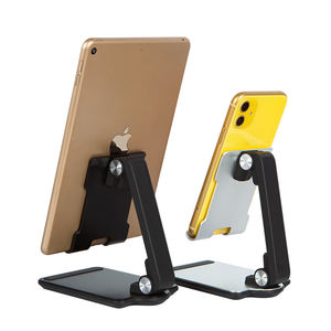Support de <span class=keywords><strong>téléphone</strong></span> portable pliable réglable Support de tablette en aluminium massif pour tous les téléphones intelligents et tablettes <span class=keywords><strong>Téléphone</strong></span> de bureau - Product Image 5