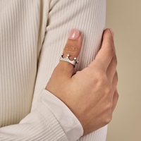 Bague empilable en argent sterling S925 James Avery, couronne, nœud, double marguerite en forme de cœur, bague en forme de cœur, bijoux de mode pour femmes