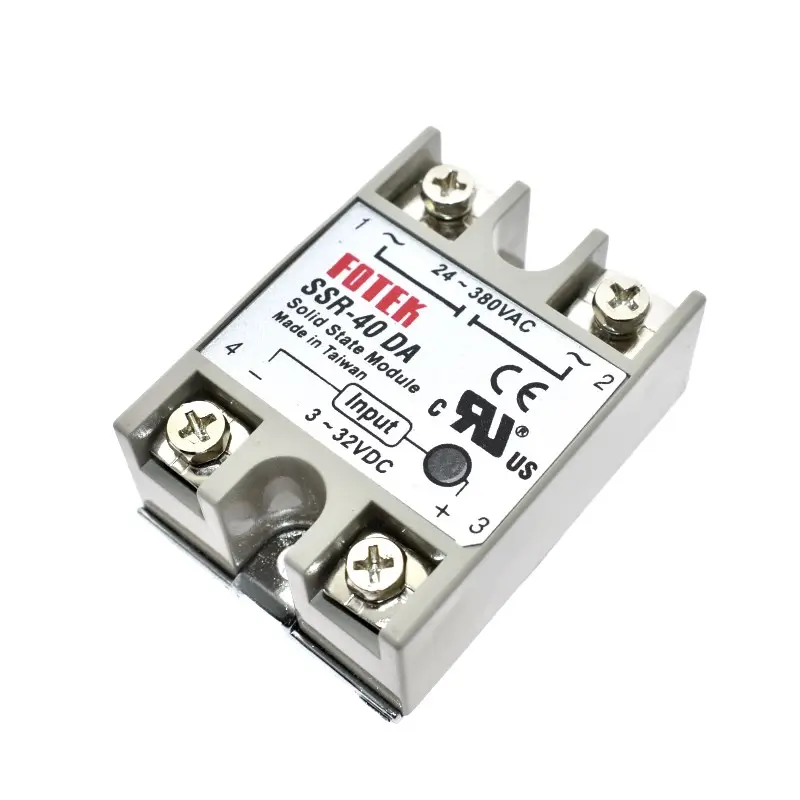 โซลิดสเตตรีเลย์ SSR-50DA Ac-Dc 40A จริง3-32V Dc 24 -380V AC รีเลย์