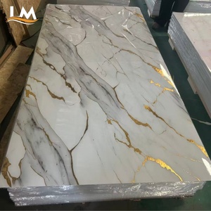 1220mm Width Large Size PVC Wall Panel Waterproof <strong>Plastic</strong> Marble <strong>Sheet</strong> UV Board Interior Wall <strong>Cladding</strong> for Bathroom Kitchen - Product Image 3