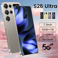 Nuevo Smartphone Original S26 Ultra 5G 2025, Pantalla HD de 7.3 Pulgadas, 16GB+1TB, Doble SIM, Desbloqueado, Android 14.0, Versión Global de Doble Núcleo