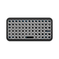 Mini Kablosuz BT Klavye RGB Arkadan Aydınlatmalı Kapasitif Tuş Takımı Dizüstü Bilgisayar Tablet Akıllı Telefon Ofis Taşınabilir Klavye