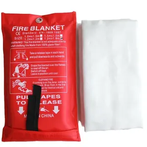 China Factory Fiberglass Emergency 1M X 1M Price Fire Blanket For Welding Kitchen