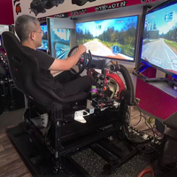 Simulateur de course en aluminium gaming ordinateur de bureau configuration complète simulateur de course course automobile 6dof simulateur de mouvement