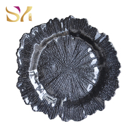 Assiettes de Présentation en Verre Corail Écologiques et Durables – Luxe Moderne pour Banquets, Mariages, Hôtels et Traiteurs