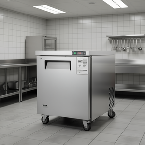 Equipo de Refrigeración Comercial Vevor 28, Mesa de Preparación de Acero Inoxidable de 7.4 Pies Cúbicos y 1 Puerta, Refrigerador - Product Image 2