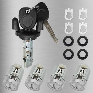 Cilindros de Cerradura de Puerta Chevrolet GMC, Paquete de 4 con 2 Llaves, Compatible con Silverado, Tahoe, Suburban, Sierra, XF046Q11 - Product Image 2