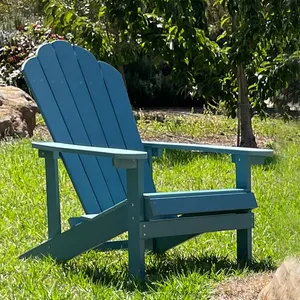 High Quality Furniture Supplier Outdoor Patio Lawn Garden Deck Beach HDPE Wood Plastic Resin Ploy Folding Adirondack Chairs