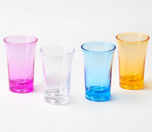 كؤوس شوت بلاستيكية بأربعة ألوان، أكواب شوت بلون واحد للحفلات والبارات المنزلية - Product Image 2