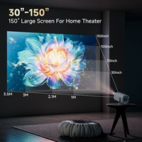 Proyector LCD Inteligente S40PRO Ultrapequeño, Android 14, Chip H723, 150 ANSI Lúmenes, 720P Nativo, Pantalla de 100 Pulgadas, WiFi6, BT5.0